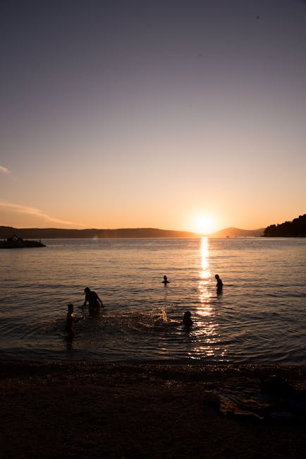 croatia-evening-beach-swim