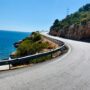Coastal travel time on a winding seaside road