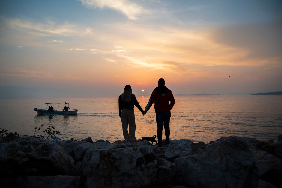 romantic-sunset-Croatian-coast