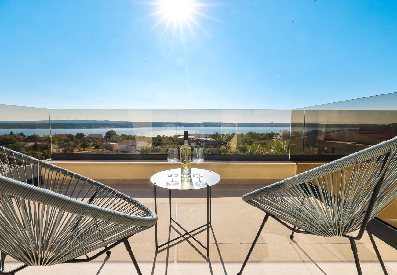 Villa in Maslenica - Luxusvilla Nuova mit beheiztem Pool