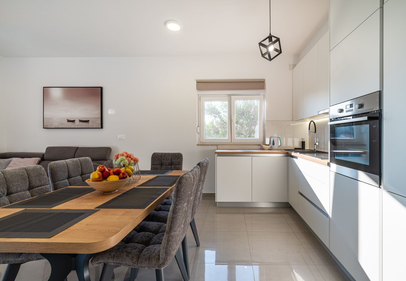Ferienwohnung in Sveti Filip i Jakov - Apartment Vista Mare 1 mit beheiztem Pool