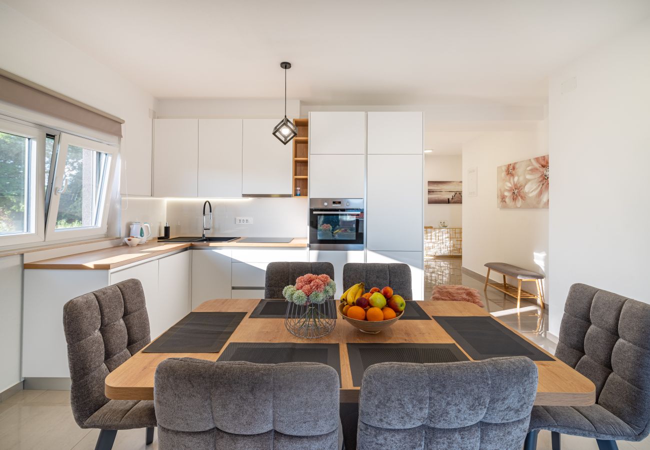 Ferienwohnung in Sveti Filip i Jakov - Apartment Vista Mare 1 mit beheiztem Pool