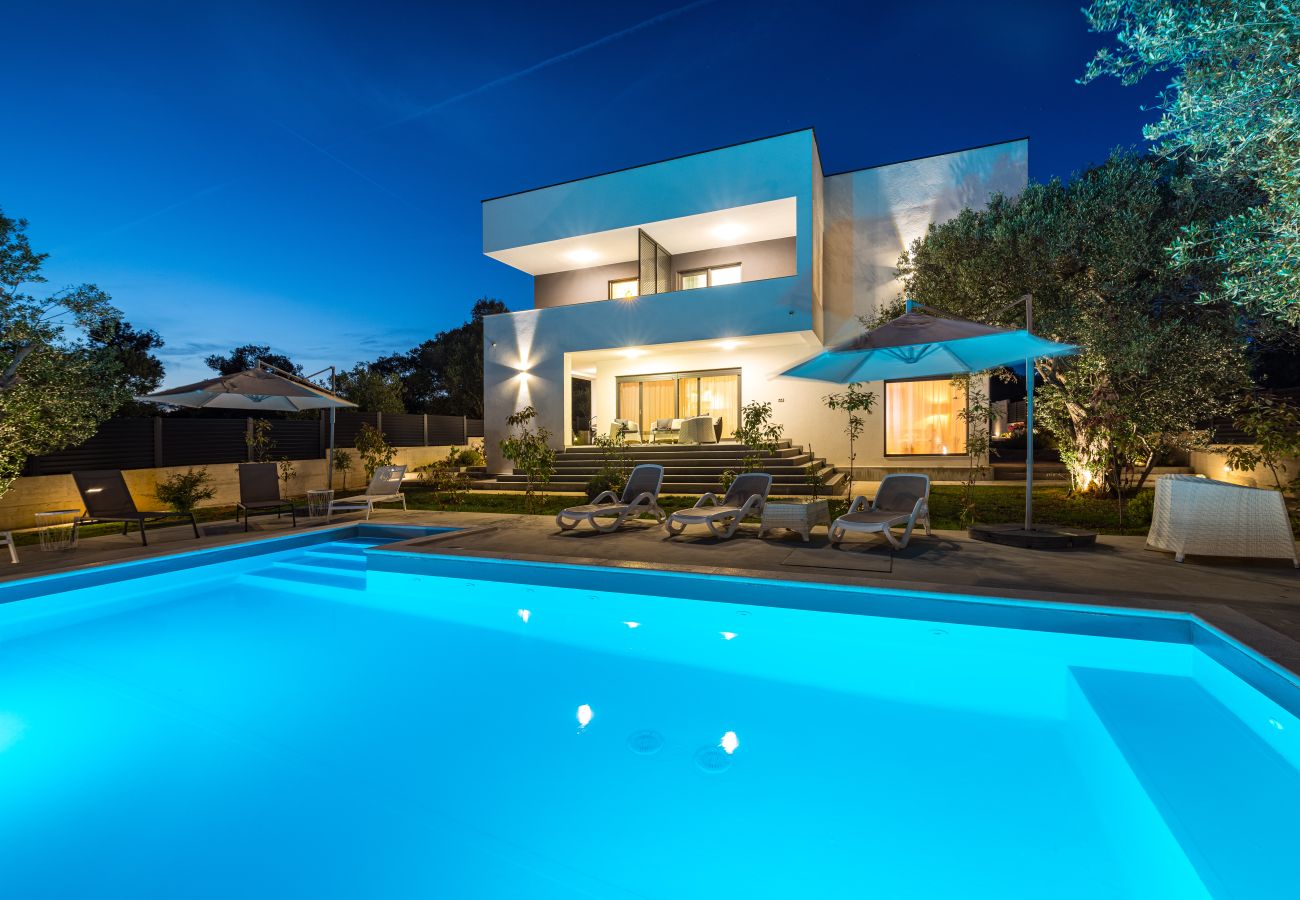 Ferienwohnung in Sveti Filip i Jakov - Apartment Vista Mare 2 mit beheiztem Pool