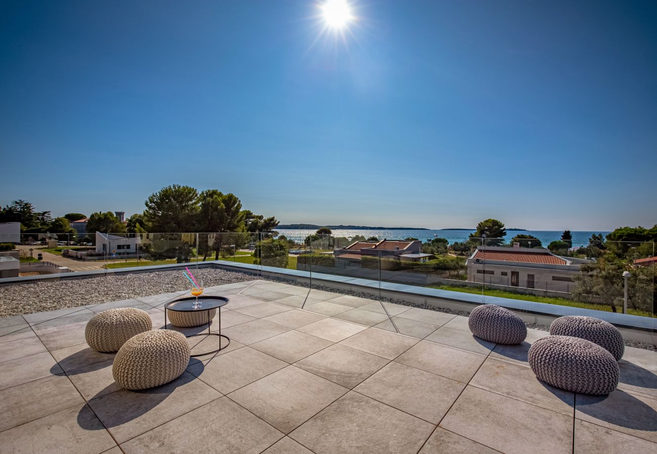 Villa in Fažana - Villa A mit beheiztem Pool