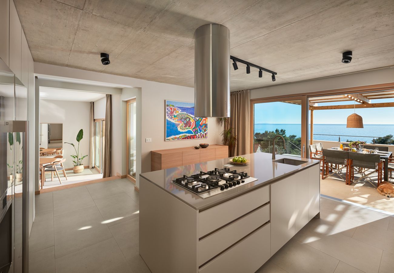 Villa in Sveta Nedjelja - Villa Bianca Hvar mit wunderschönem Meerblick