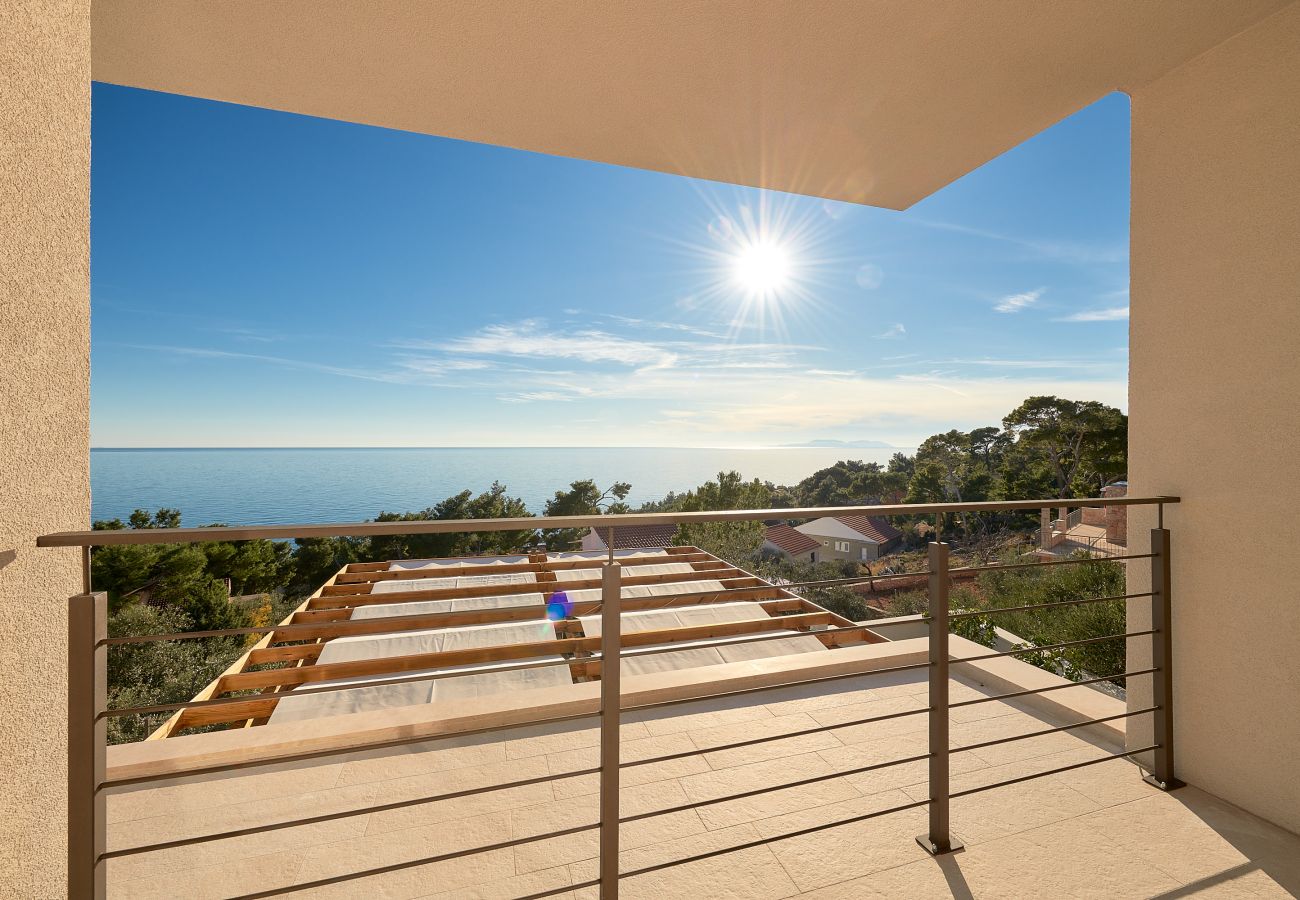 Villa in Sveta Nedjelja - Villa Bianca Hvar mit wunderschönem Meerblick