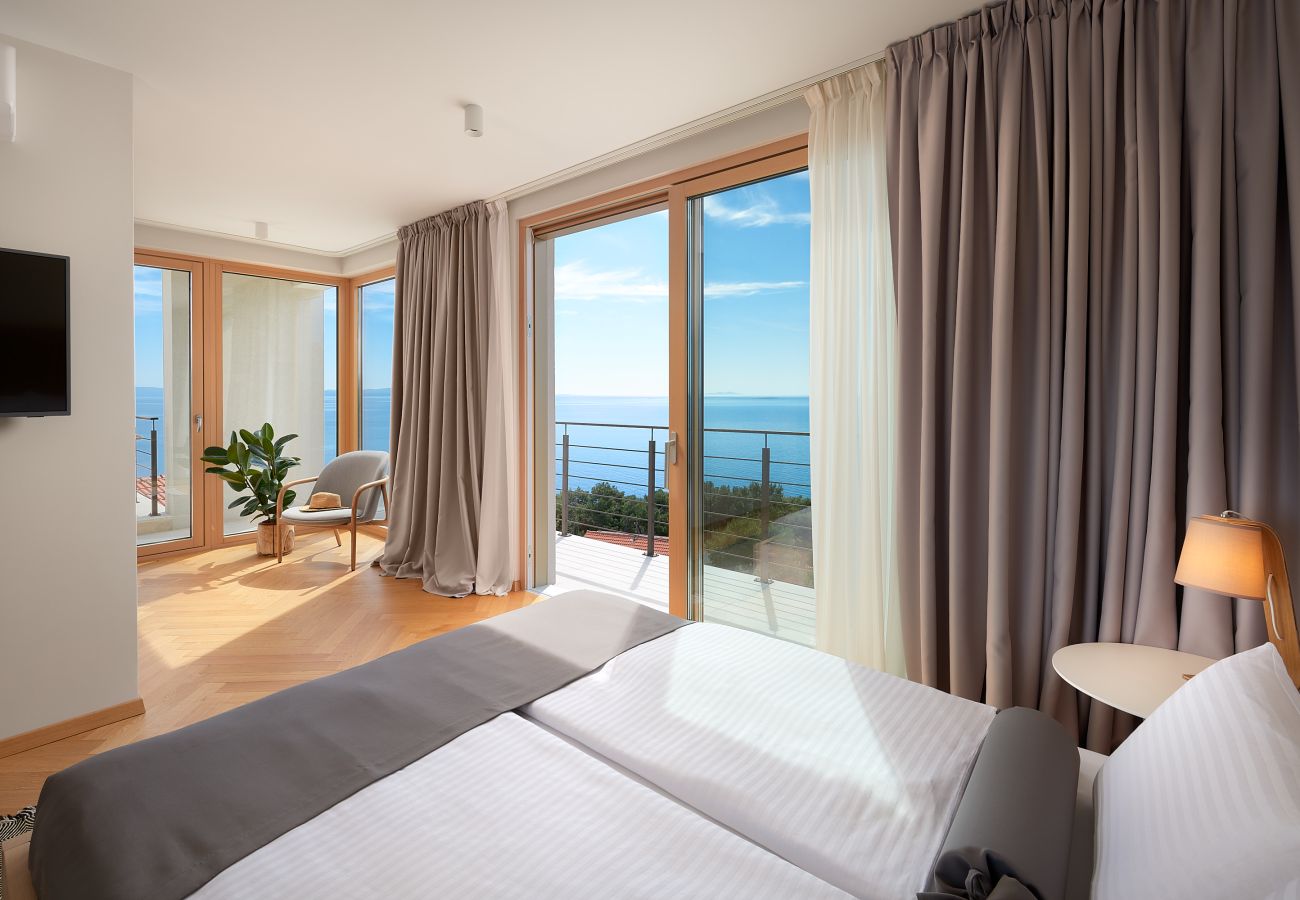 Villa in Sveta Nedjelja - Villa Bianca Hvar mit wunderschönem Meerblick