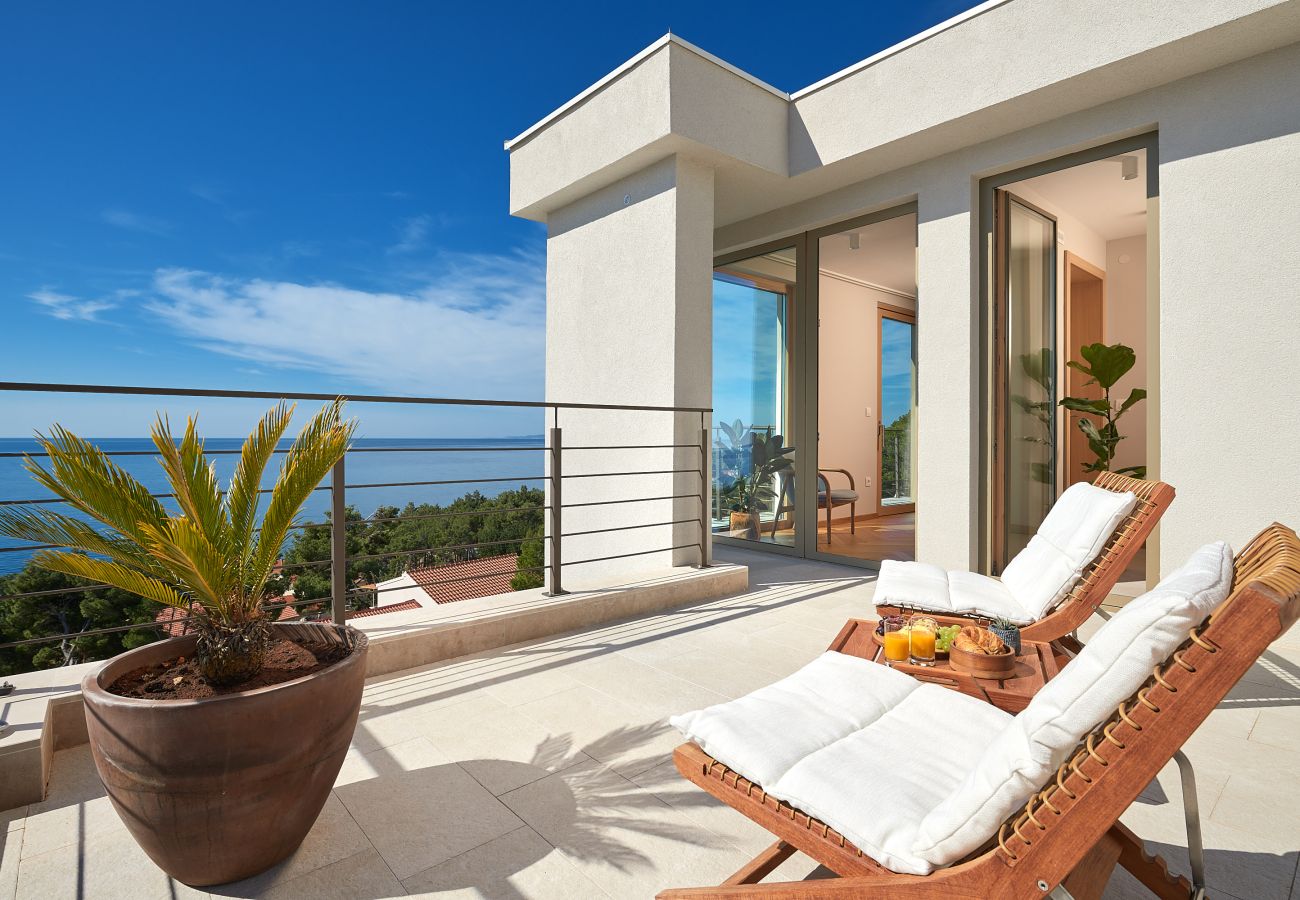 Villa in Sveta Nedjelja - Villa Bianca Hvar mit wunderschönem Meerblick