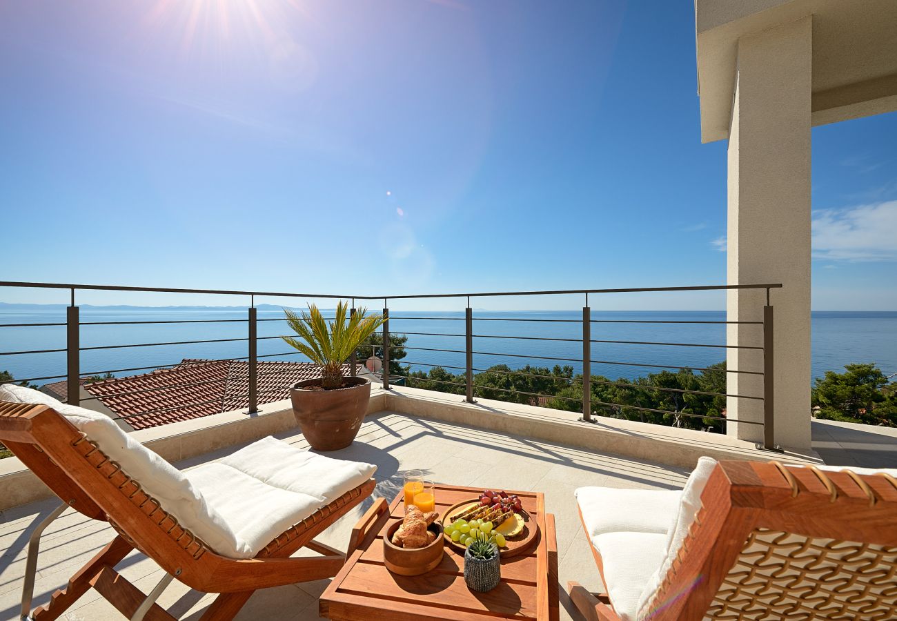 Villa in Sveta Nedjelja - Villa Bianca Hvar mit wunderschönem Meerblick