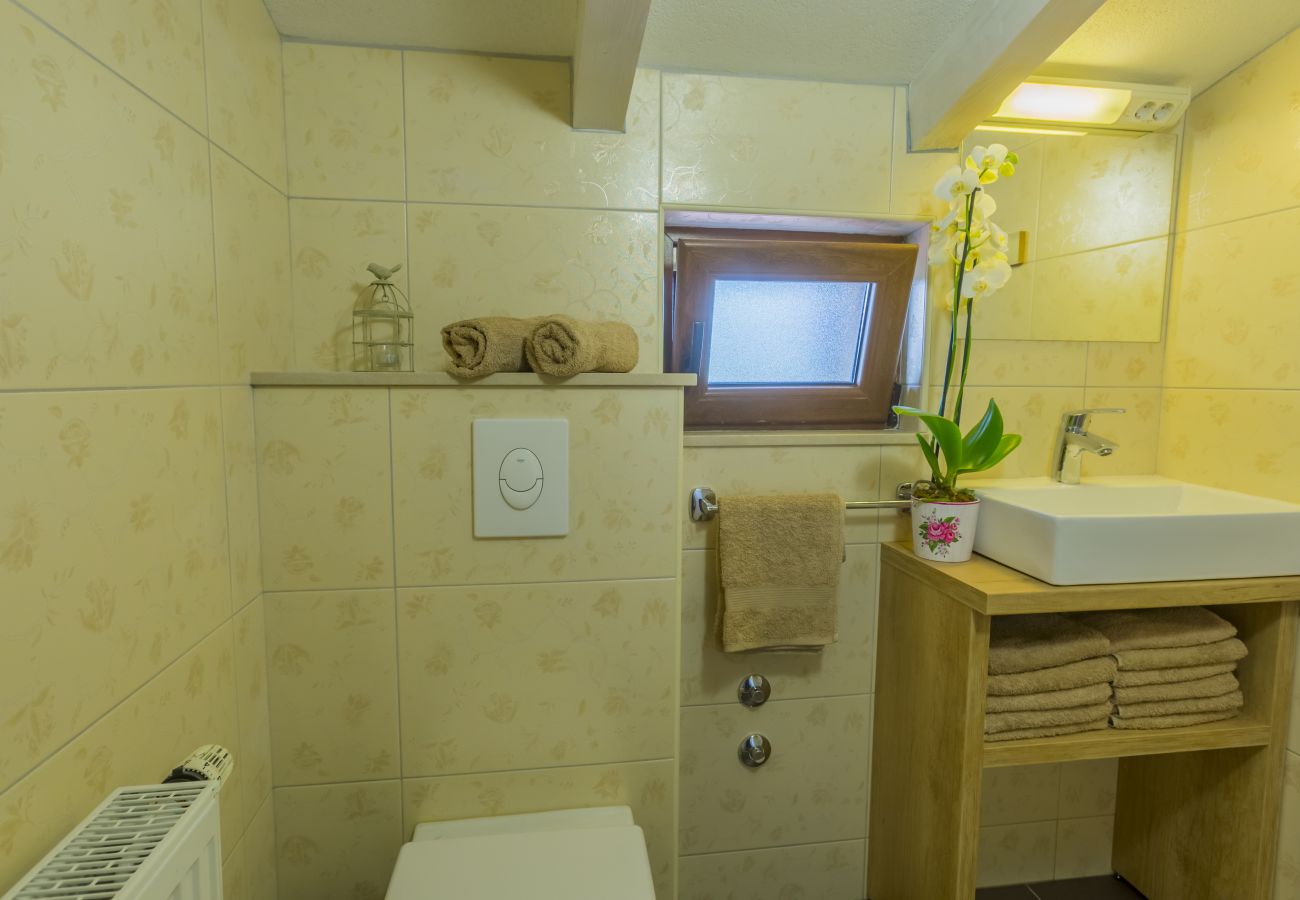Villa in Duge Njive - Rustikale Villa Fragola mit beheiztem Pool