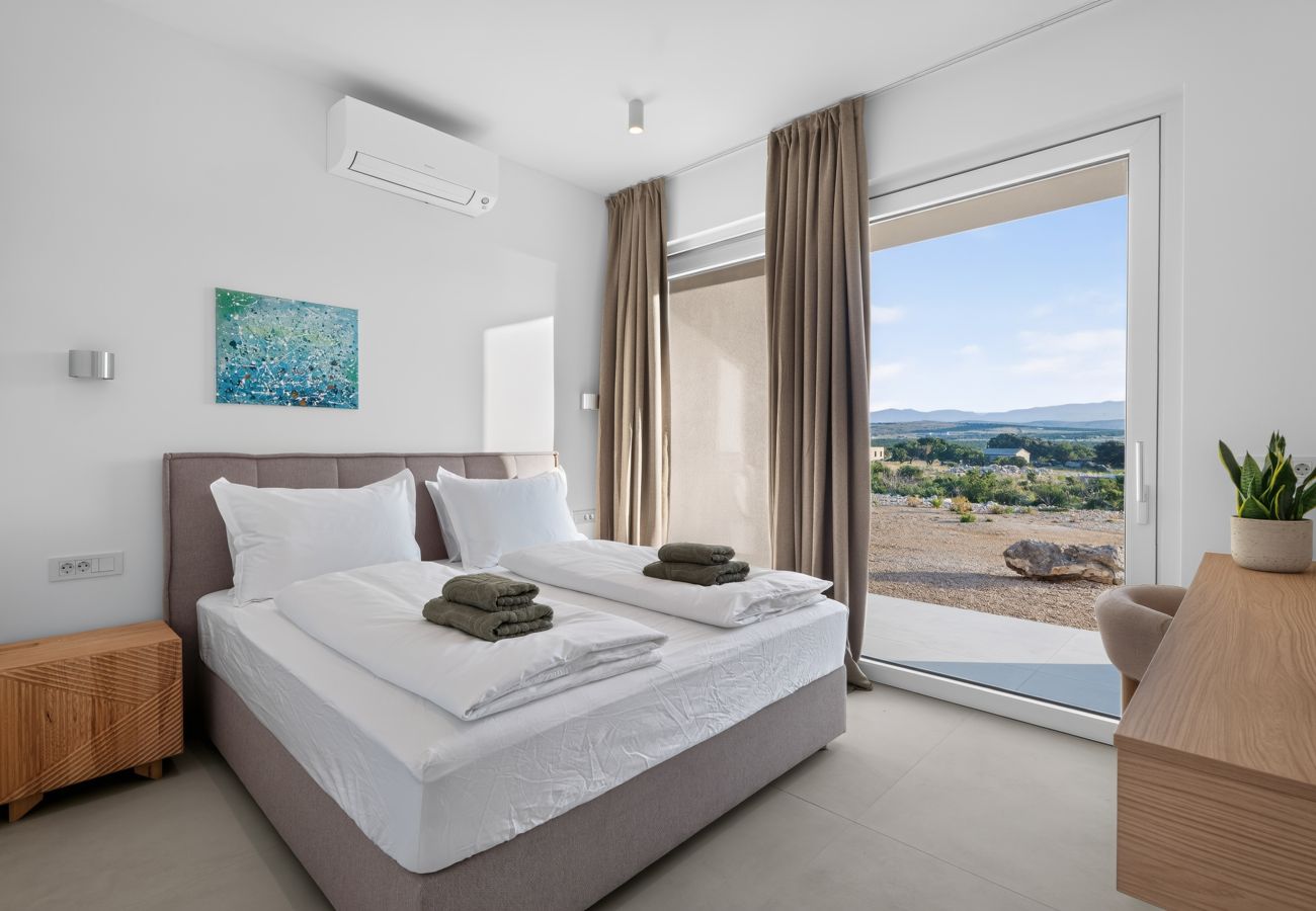 Villa in Košljun - Villa Salis mit beheiztem Pool und Meerblick