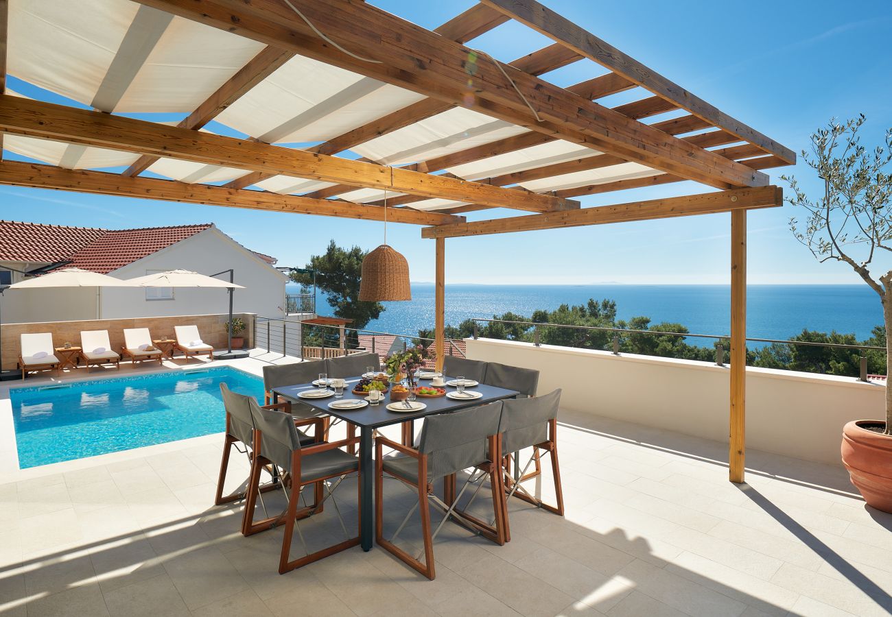 Villa in Sveta Nedjelja - Villa Bianca Hvar with a beautiful sea view