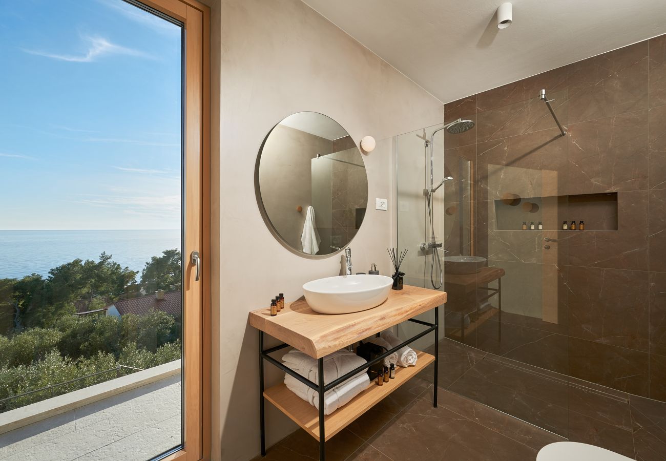 Villa in Sveta Nedjelja - Villa Bianca Hvar with a beautiful sea view