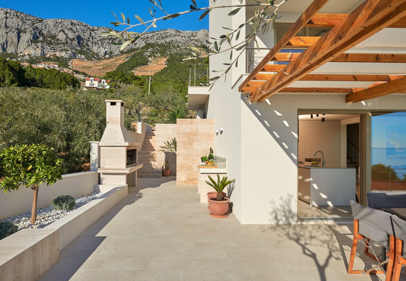 Villa in Sveta Nedjelja - Villa Bianca Hvar with a beautiful sea view