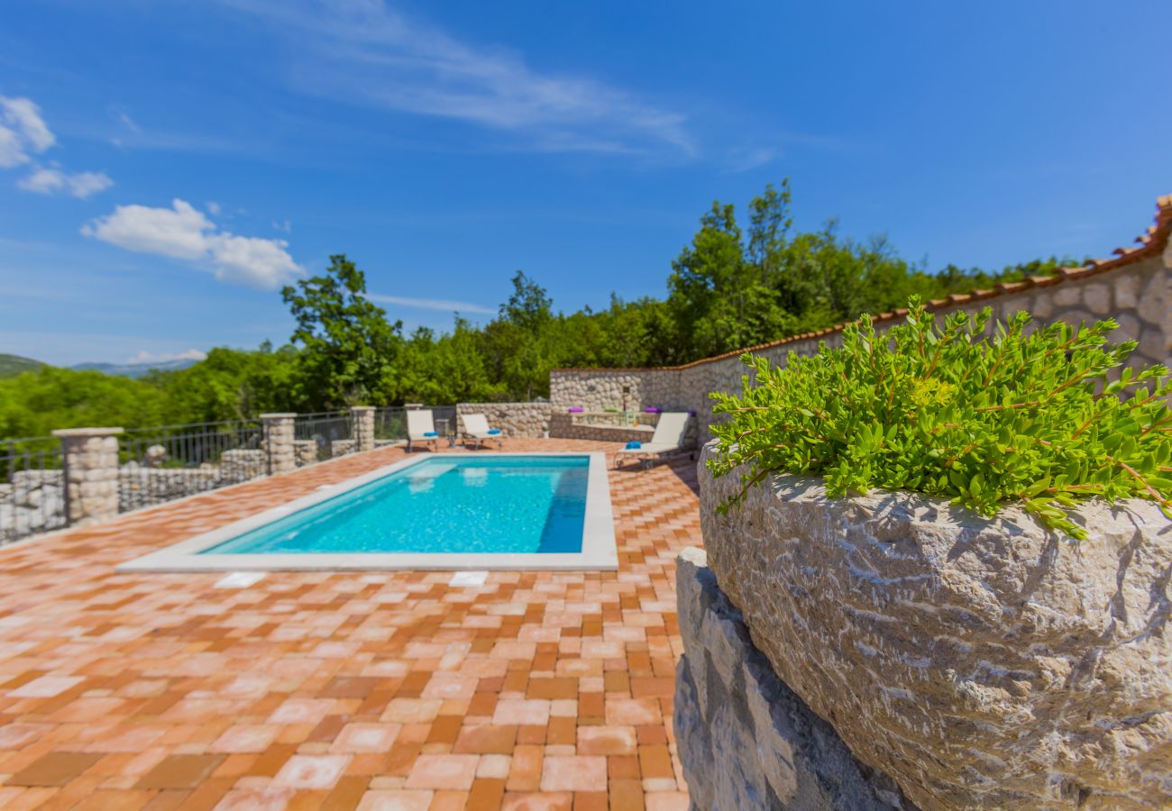 Villa in Duge Njive - Rustic Villa Fragola with heated pool